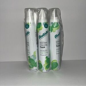 Batiste Waterless Cleansing Foam Pack Of 3 New 3.6oz Each